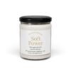 Scented Soy Candle - Soft Power | Aromatherapy Gift, Home Décor, Relaxation, Office Essentials, Self-Care, Motivational