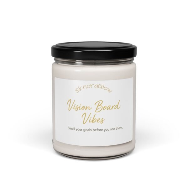 Scented Soy Candle - Vision Board Vibes | Aromatherapy Gift, Home Décor, Relaxation, Office Essentials, Self-Care, Motivational